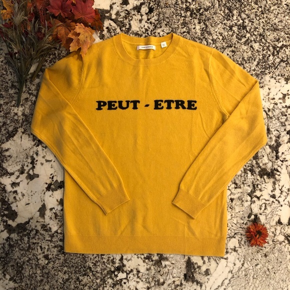 cashmere sweater "maybe" in french 100 % cashmere - Picture 3 of 8